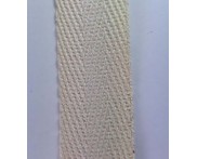Cadarço 100% Algodão RE19 - Espinha de Peixe - CRU - 20 mm - 50 metros